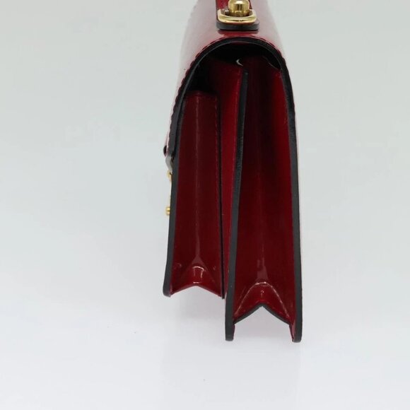 LOUIS VUITTON Vernis Monceau BB Hand Bag 2way Rose Andian M91579 LV Auth 127225 - Picture 6 of 16